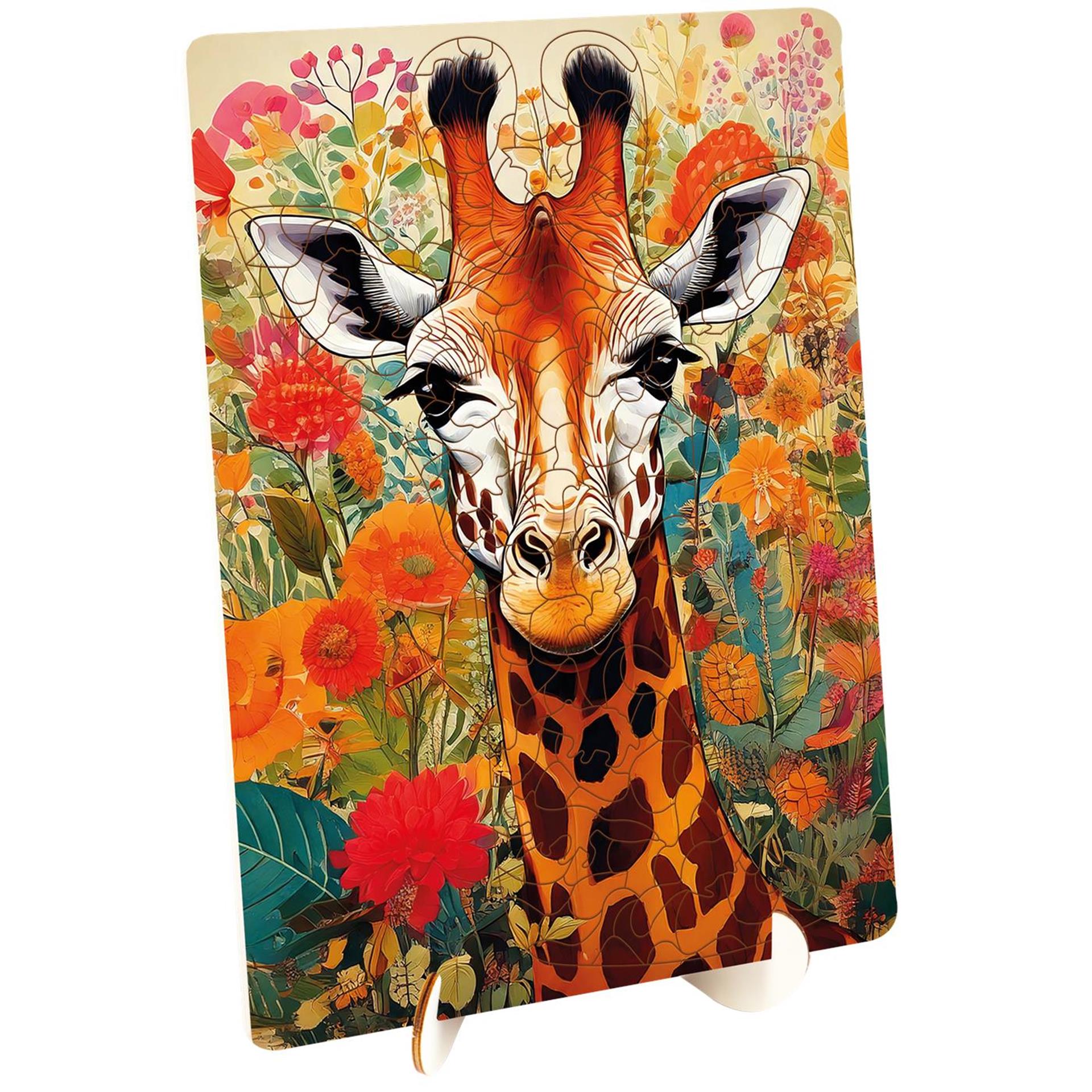 Moxy Holzpuzzle Giraffe in einzigartigen Formen