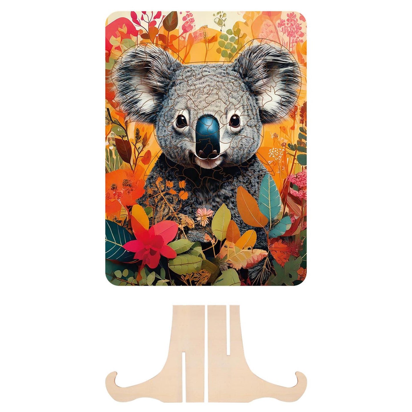 Moxy Holzpuzzle Koala mit einzigartigen Formen