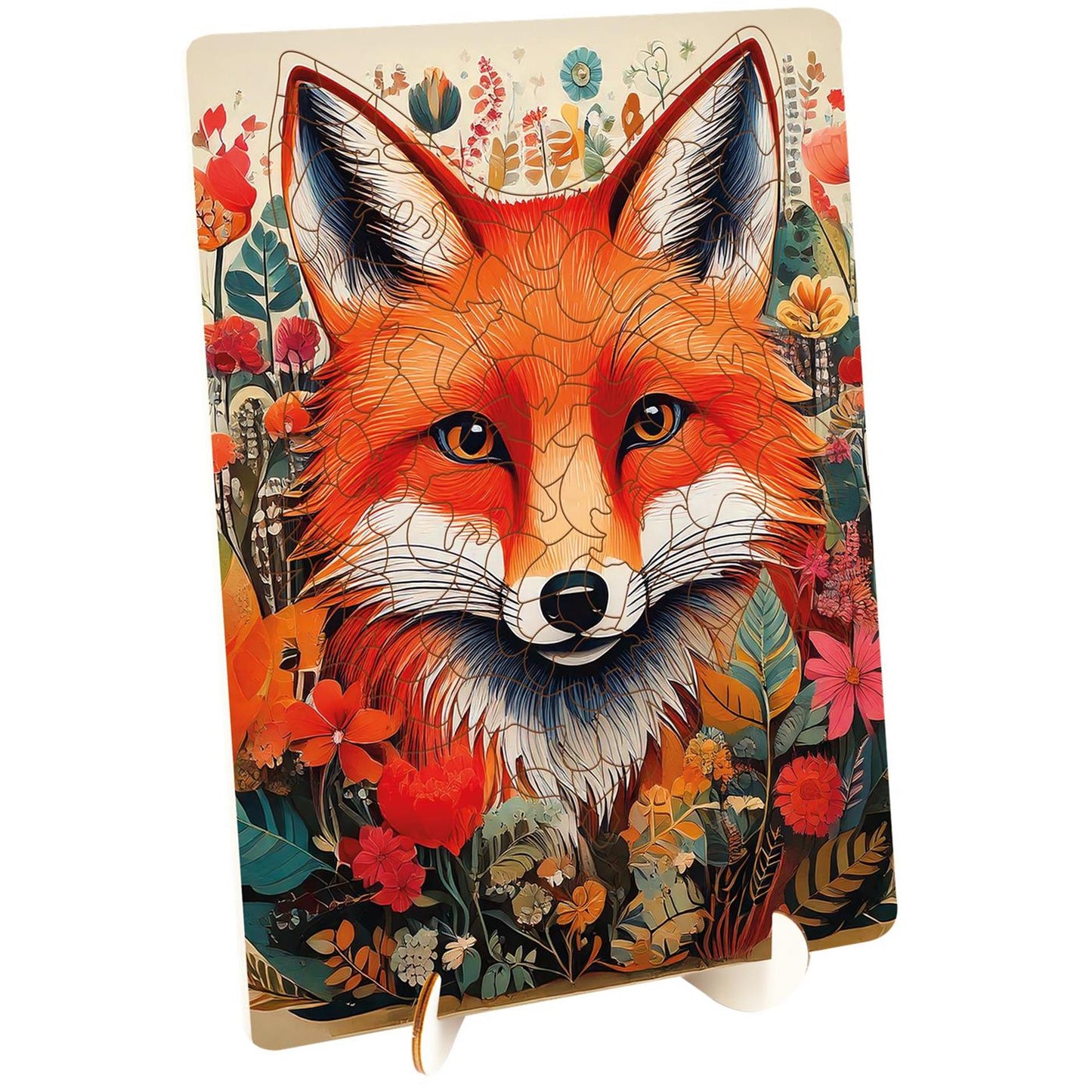 Moxy Holzpuzzle Fuchs mit einzigartigen Formen