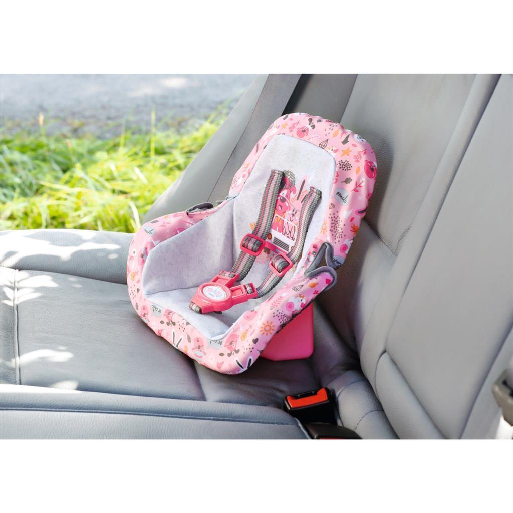 Baby geborenes Baby geborene Autositz rosa grau