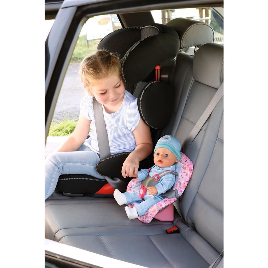 Baby geborenes Baby geborene Autositz rosa grau