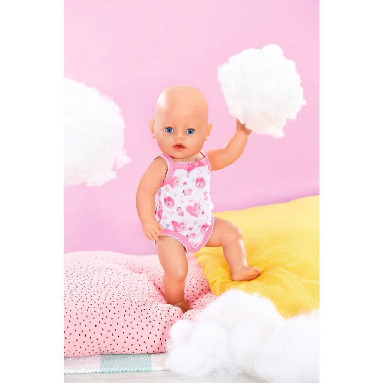 Baby geboren Bodper 43 cm rosa weiß