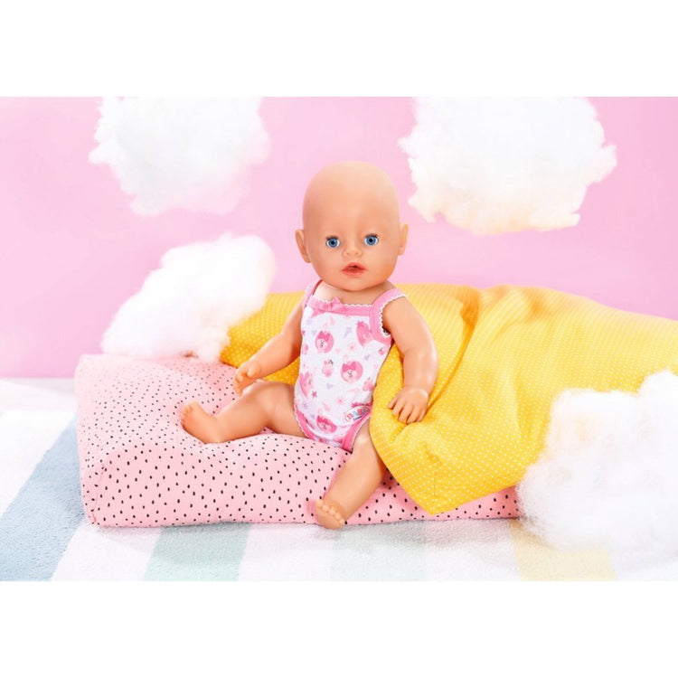 Baby geboren Bodper 43 cm rosa weiß