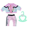 Baby geborenes Baby geborenes Jogging -Outfit Pink Black