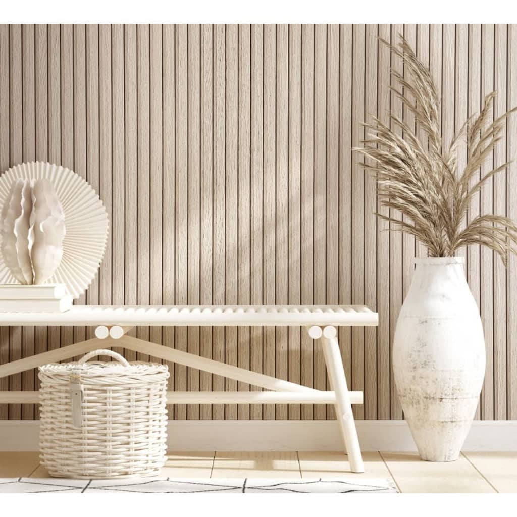 Nordwand Noordwand Tapete Botanica Holzlatten Beige