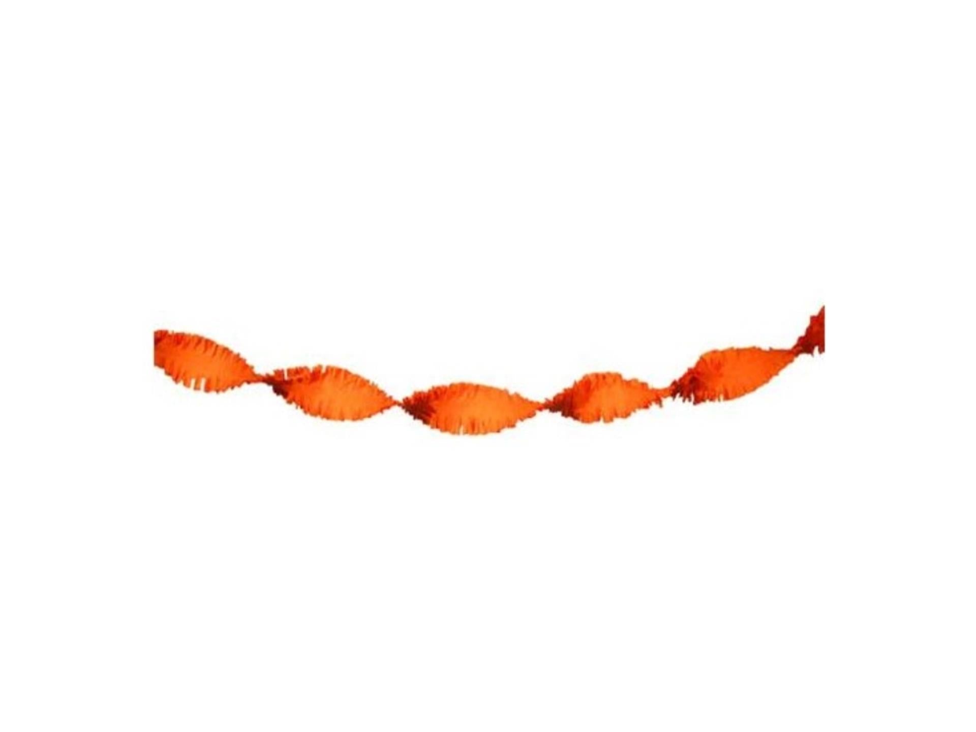 Krepp-Drehgirlande 5m orange