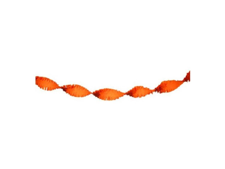Krepp-Drehgirlande 5m orange