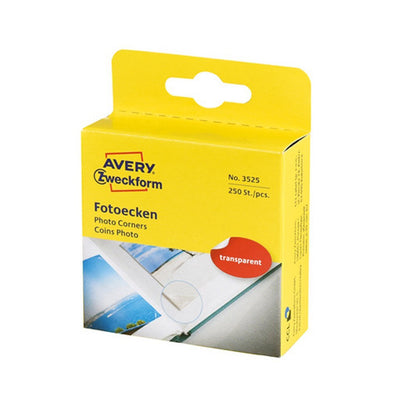 Avery Avery AV-3525 Zweckform Photo Ecken 19x17 mm 250 Stück transparent