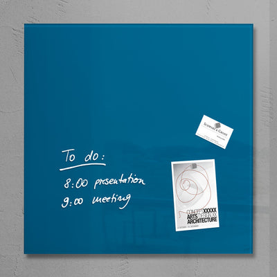 Sigel Sigel SI-Gl252 Glass Magnet Board Artverum 480x480x15mm Benzinblau