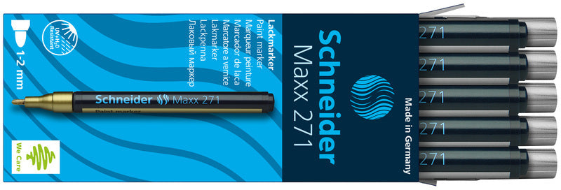 Schneider Lackmarker maxx 271 1-2mm silber 10 Stück