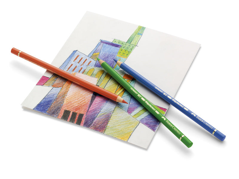 Faber Castell Faber Castell FC-110012 Farbig Bleistift Polychromos 3,8 mm Kerndicke von 12 Teilen