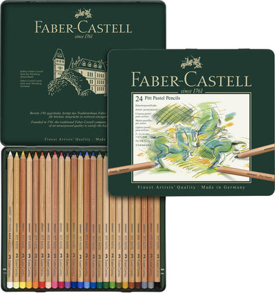 Faber Castell FC-112124 Pastellstift Faber-Castell Pitt Metalletui mit 24 Stück