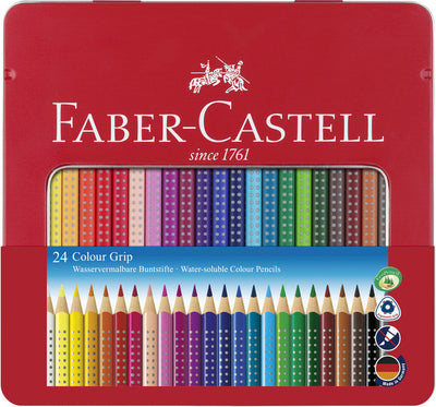 Faber Castell Faber Castell FC-111423 Farbiger Bleistift Faber-Castell Grip Metal Penny A 24 Stücke