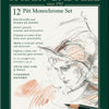 Faber Castell Faber Castell FC-11975 Pitt Monochrom Set Faber-Castell 12-Stück Medium