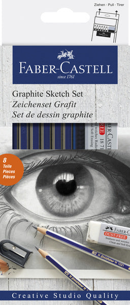 Faber Castell Faber Castell FC-114000 Grafiet Set Faber-Castell Goldfaber 8-teilig