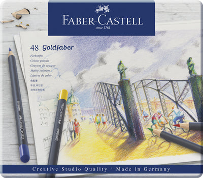 Faber Castell FC-114748 Buntstift Faber-Castell Gold Faber Federmäppchen mit 48 Stück