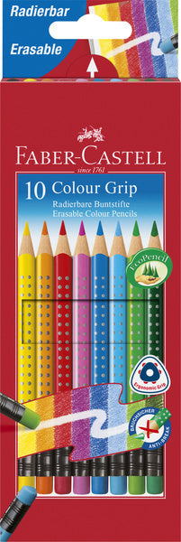 Faber Castell Faber Castell FC-116613 Farbiger Bleistift Faber-Castell Grip 2001 erschöpfbare Beutel von 10 Teilen