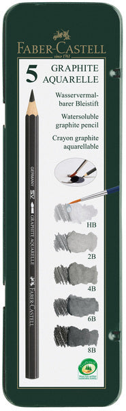 Faber Castell Faber Castell FC-11805 Aquarel Bleistift Faber-Castell Graphite Penny A 5 Stück