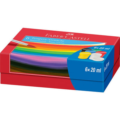 Faber Castell Faber Castell FC-121040 Tempera Gouache Farbe 6 Farben