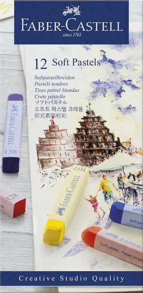 Faber Castell Faber Castell FC-128312 Pastelkrijt Studio Softpastel 12-teilige Hülle