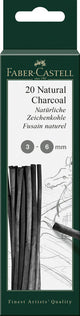 Faber Castell Faber Castell FC-129198 Holzkohle Pitt Monochrom 3-6 mm