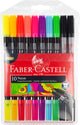 Faber Castell Faber Castell FC-151109 Filzstifte Duo Neon Farben in Beutel 10 Stück