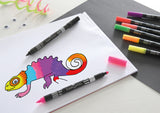 Faber Castell Faber Castell FC-151109 Filzstifte Duo Neon Farben in Beutel 10 Stück - afbeelding 3