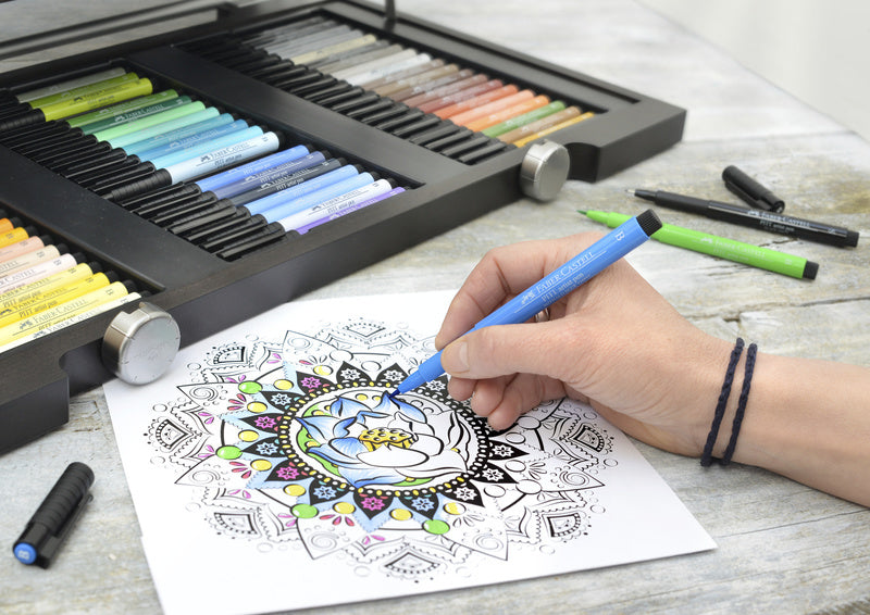 Faber Castell FC-167107 Zeichenstift Faber-Castell Pitt Artist Pen Manga 8-teiliges Federmäppchen Basic