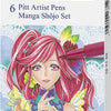 Faber Castell Faber Castell FC-167155 Zeichen Marker Faber-Castell Pitt Künstler Pen Manga 6-teilig Enui Shôjo