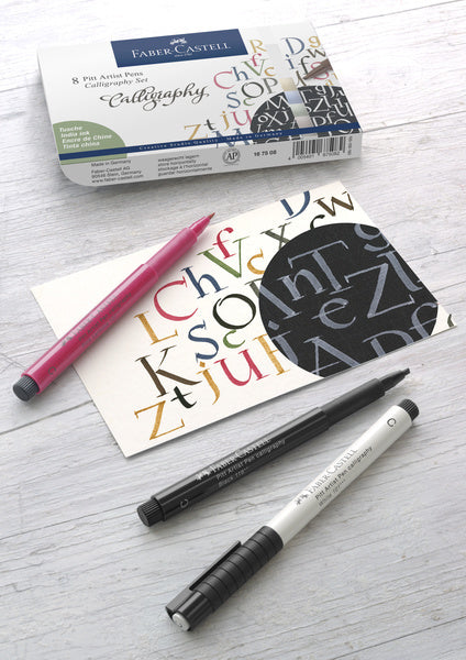 Faber Castell Faber Castell FC-167508 Pitt Artist Pen Calligraphy Set 8 Stifte