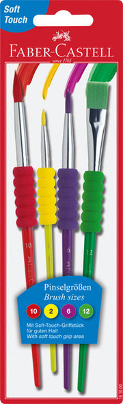 Faber Castell Faber Castell FC-481600 Pinselset Plastik 4 Teile - afbeelding 1