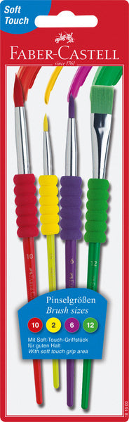 Faber Castell Faber Castell FC-481600 Pinselset Plastik 4 Teile