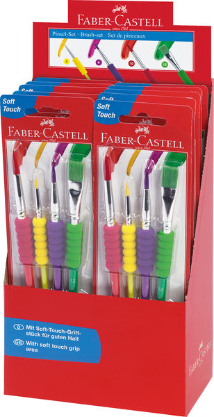 Faber Castell Faber Castell FC-481600 Pinselset Plastik 4 Teile