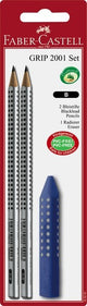 Faber Castell Faber Castell FC-185297 Bleistift Grip 2001 2 Stück mit Gummi