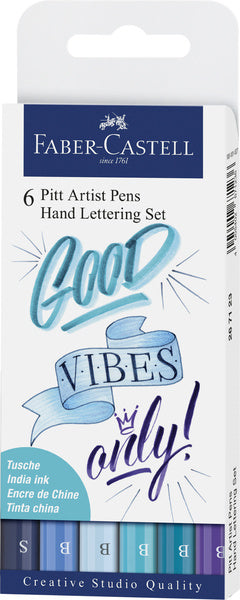 Faber Castell Faber Castell FC-267123 Zeichen Marker Faber-Castell Pitt Artist Pen Literacy Set 6x