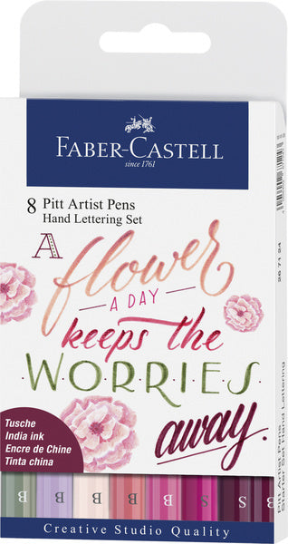 Faber Castell Faber Castell FC-267124 Zeichen Marker Faber-Castell Pitt Künstler Stift Alphabetisierung Set 8x