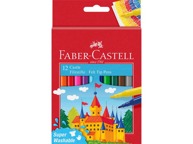 Faber Castell Faber Castell FC-554201 Filztip Stift 12 Stück Waschkarton Penny Penny