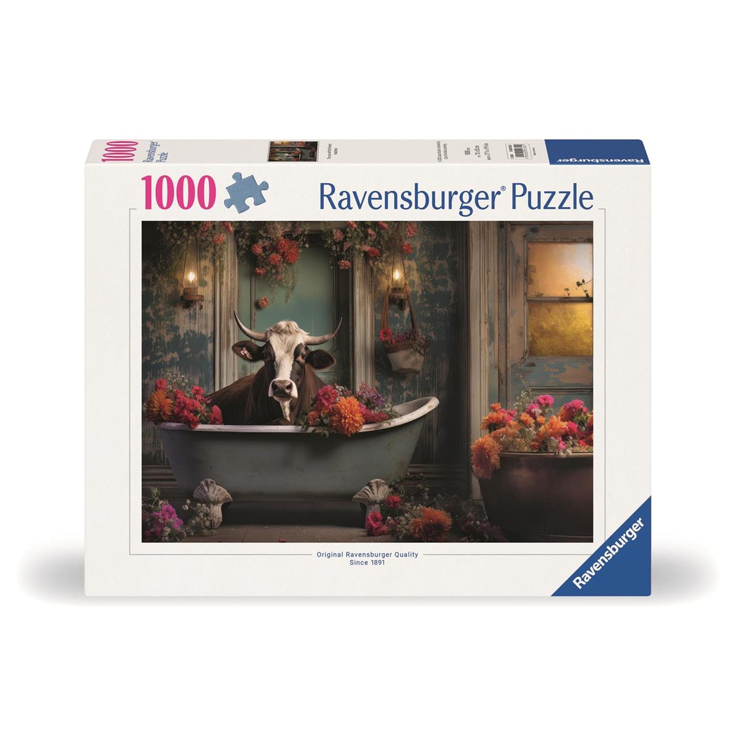 Ravensburger Puzzle Die Kuh in der Badewanne, 1000st.