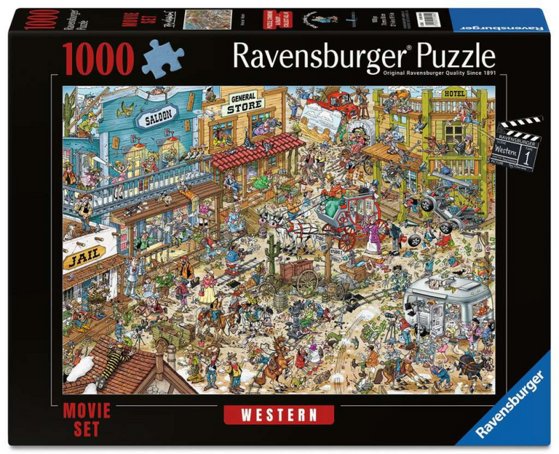 Ravensburger Puzzle Filmset Western - 1000 Teile.