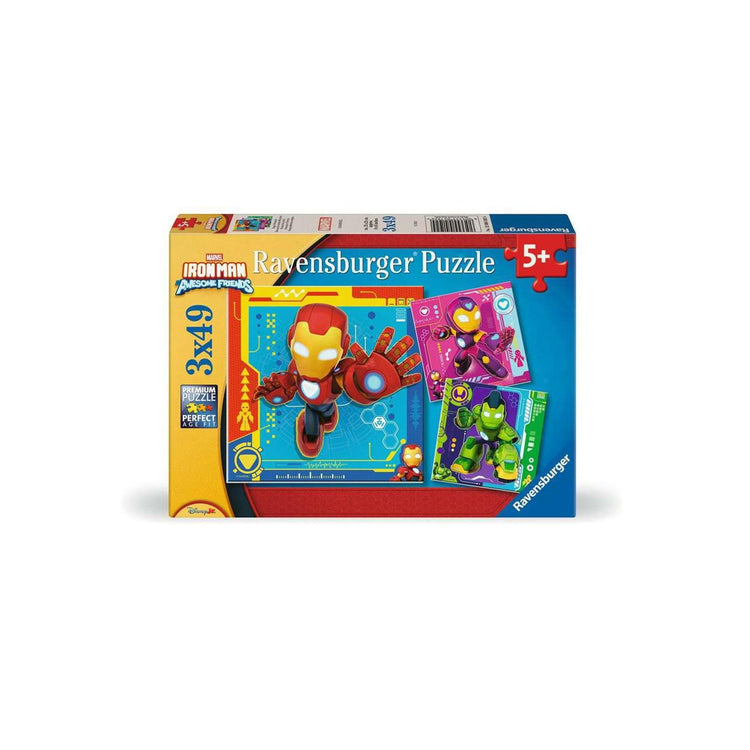 Ravensburger Puzzle Iron Man und seine wunderbaren Freunde – 3x49 Teile.
