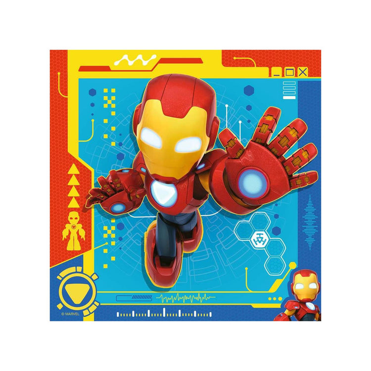 Ravensburger Puzzle Iron Man und seine wunderbaren Freunde – 3x49 Teile.