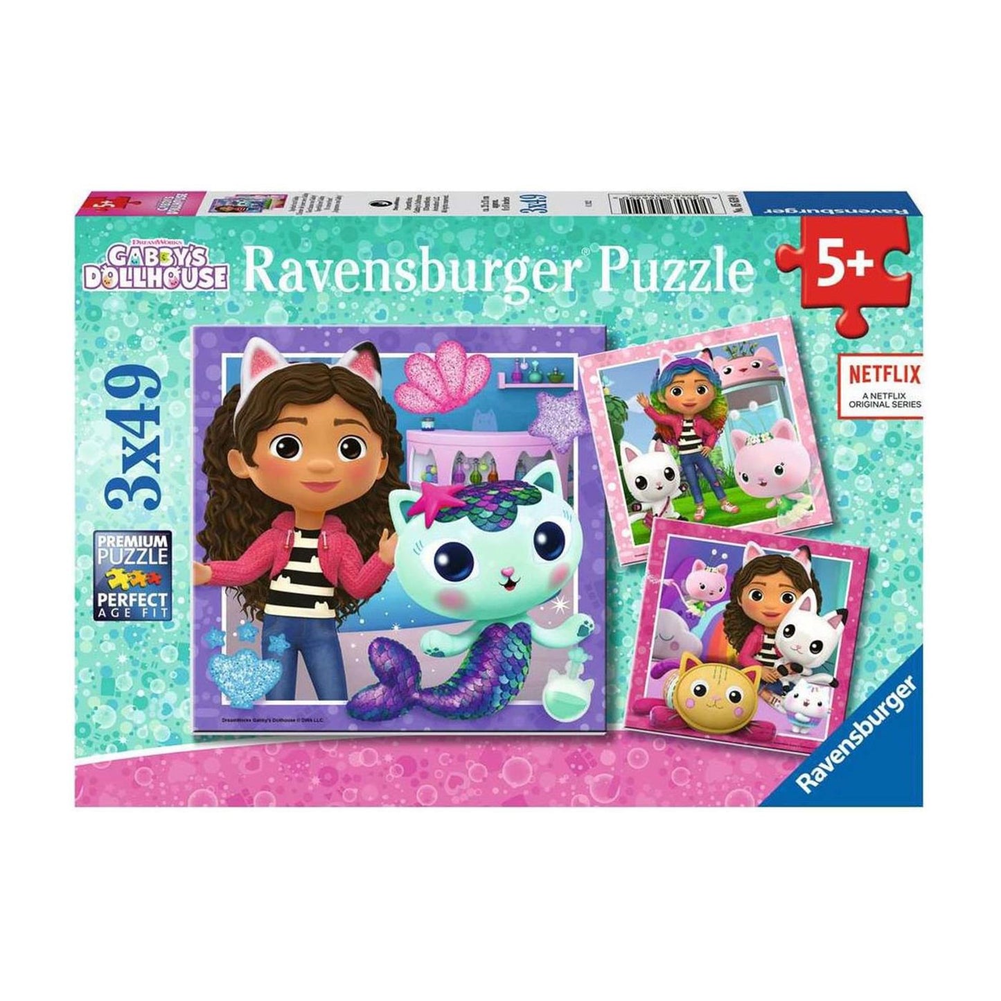 Ravensburger - Gabby's Dollhouse Laying Puzzle 3x49st.