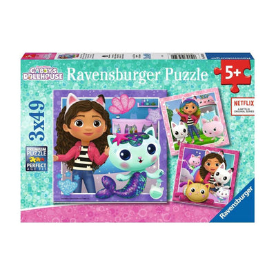 Ravensburger - Gabby's Dollhouse Laying Puzzle 3x49st.