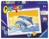 Ravensburger Kreart Gemälde auf Lied fröhliche Delfine - afbeelding 1