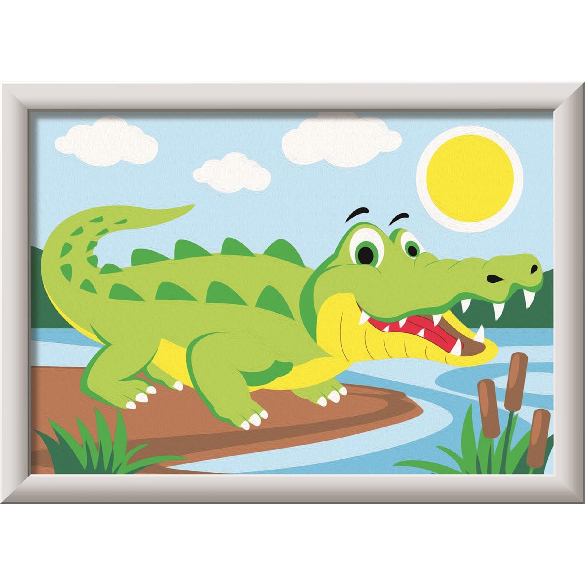 Ravensburger Kreart Gemälde auf Nummer Krokodil