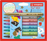 Stabilo Trio Deco Metallic Felt -Tip Pens 8st. - afbeelding 1