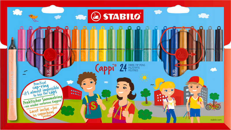 Stabilo Cappi Filz -Tip -Stifte, 24st.