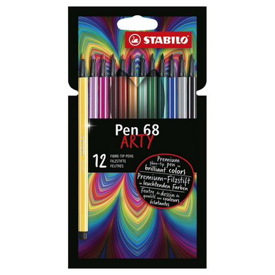 Stabilo Pen 68 Filz -Tip Stifte Arty, 12st.