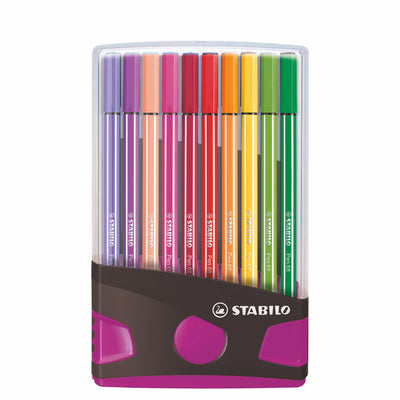 Stabilo Pen 68 Farbparade Anthrazit Pink, 20st.
