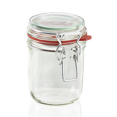 Leifheit Leifheit 3192 Weckpot mit Klammerverschluss 370 ml Glas Edelstahl
